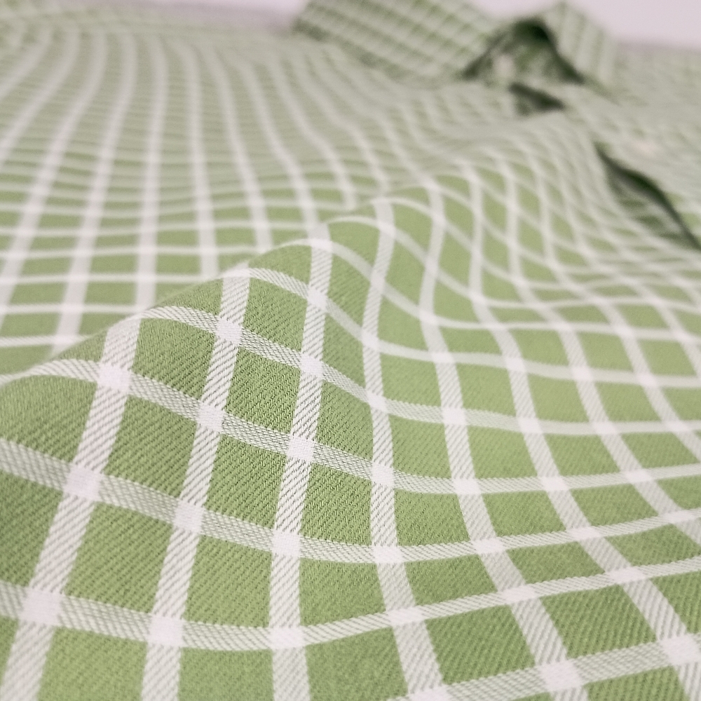 Cutter And Buck XLT Gingham Check Mens Short Sleeve Shirt - Picture 5 of 9
